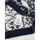 ディオール FW26 スキー カプセル カナージュ スノーフレーク ジャカード クルーネック ニット セーター ネイビー メンズ レディース