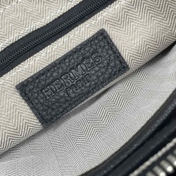 エルメス メンズ メタルHロゴ ダイヤルロック ダブルファスナー 本革 クラッチバッグ セカンドバッグ