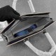 エルメス メンズ Hステッチ サドルステッチ 本革 フラップ ブリーフケース ビジネスバッグ 2WAY ブラック
