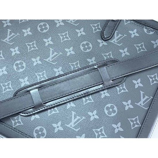 ルイ・ヴィトン メンズ ソフトトランク・ブリーフケース モノグラム・エクリプス 本革 2WAY ビジネスバッグ M44952 男女兼用