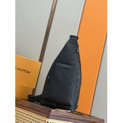 ルイ・ヴィトン メンズ デュオ・スリングバッグ モノグラム・シャドウ 本革 ワンショルダー ボディバッグ M26730 男女兼用