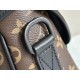 ルイ・ヴィトン メンズ LV トレイル・メッセンジャー モノグラム・マカサー 本革 フラップ 2WAY ショルダーバッグ M46972 男女兼用