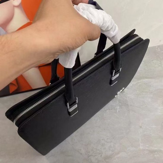 ルイ・ヴィトン メンズ ダイヤルロック搭載 タイガ調 本革 2WAY ブリーフケース ビジネスバッグ 書類かばん ブラック 男女兼用