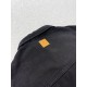ルイ・ヴィトン SS26 ロゴ刺繍 ブラックウォッシュ デニムシャツ ターンカラー プレフォール メンズ レディース