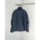 ルイ・ヴィトン SS26 Monogram リバーシブル フリースジャケット ボアブルゾン ブラウン×ネイビー メンズ レディース