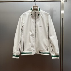 ルイ・ヴィトン ヴィンテージ パンチングメッシュ 立領スポーツブルゾン スタンドカラー トラックジャケット アイボリー メンズ レディース