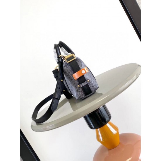 ルイヴィトン レディース ピクセルグレインラムレザー スムースカーフ ナノ LV ライダー LV サークル 2WAY ミニバッグ ブラック M14623