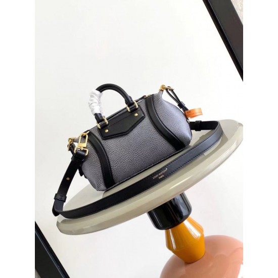 ルイヴィトン レディース ピクセルグレインラムレザー スムースカーフ ナノ LV ライダー LV サークル 2WAY ミニバッグ ブラック M14623