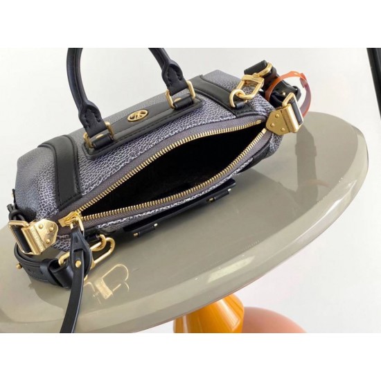 ルイヴィトン レディース ピクセルグレインラムレザー スムースカーフ ナノ LV ライダー LV サークル 2WAY ミニバッグ ブラック M14623