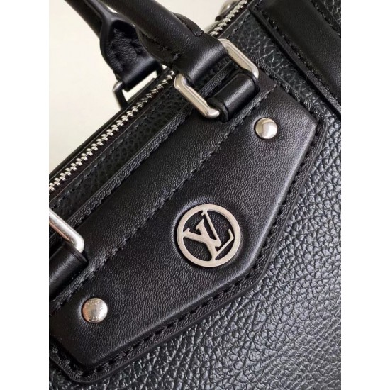 ルイヴィトン レディース グレインラムレザー スムースカーフ ナノ LV ライダー LV サークル 2WAY ミニバッグ オールブラック シルバー金具 M14623