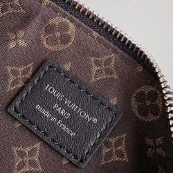 ルイヴィトン レディース グレインラムレザー スムースカーフ ナノ LV ライダー LV サークル 2WAY ミニバッグ オールブラック シルバー金具 M14623