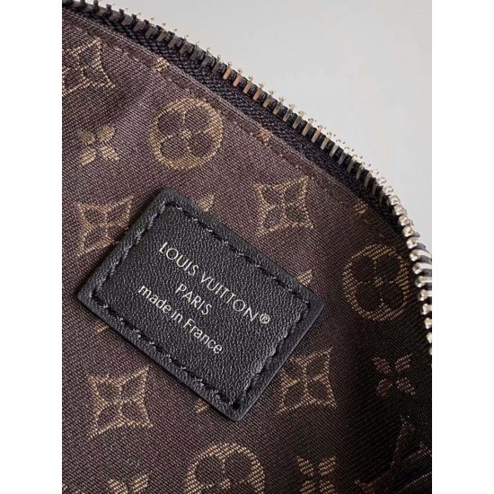 ルイヴィトン レディース グレインラムレザー スムースカーフ ナノ LV ライダー LV サークル 2WAY ミニバッグ オールブラック シルバー金具 M14623