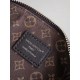 ルイヴィトン レディース グレインラムレザー スムースカーフ ナノ LV ライダー LV サークル 2WAY ミニバッグ オールブラック シルバー金具 M14623
