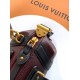 ルイヴィトン レディース グレインラムレザー スムースカーフ ナノ LV ライダー LV サークル 2WAY ミニバッグ バーガンディ M14623