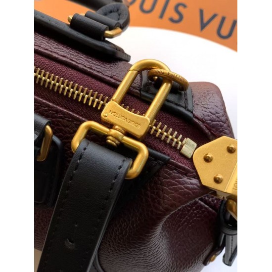 ルイヴィトン レディース グレインラムレザー スムースカーフ ナノ LV ライダー LV サークル 2WAY ミニバッグ バーガンディ M14623