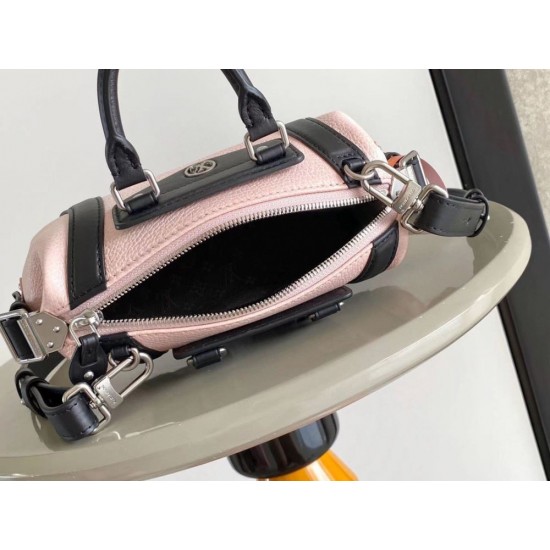 ルイヴィトン レディース ピクセルグレインラムレザー スムースカーフ ナノ LV ライダー LV サークル 2WAY ミニバッグ ピンク M14623