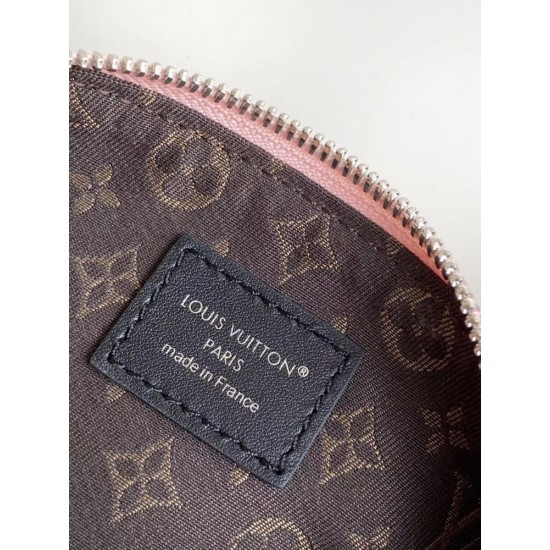 ルイヴィトン レディース ピクセルグレインラムレザー スムースカーフ ナノ LV ライダー LV サークル 2WAY ミニバッグ ピンク M14623