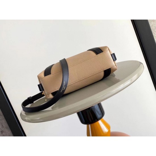ルイヴィトン レディース ピクセルグレインラムレザー スムースカーフ ナノ LV ライダー LV サークル 2WAY ミニバッグ キャメルベージュ M14623