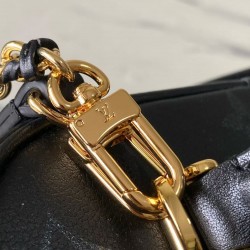 ルイヴィトン レディース モノグラム インク ヴァニティ チェーン ポーチ パドロック 2WAY バニティバッグ ハンドバッグ ブラック M3A372