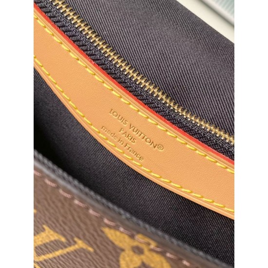 ルイヴィトン レディース モノグラム ディアヌ NM 刺繡ワイドストラップ ヌメ革 2WAY ショルダーバッグ M13035