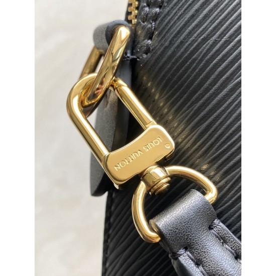 ルイヴィトン レディース エピ レザー アルマ MM モノグラムキーベル 2WAY ハンドバッグ ショルダーバッグ ブラック A4 タブレット収納 M2A174