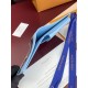 ルイヴィトン メンズ モノグラム 風景プリント ポルトフォイユ ミュルティプル 二つ折り財布 コンパクト財布 ブルー M3A085