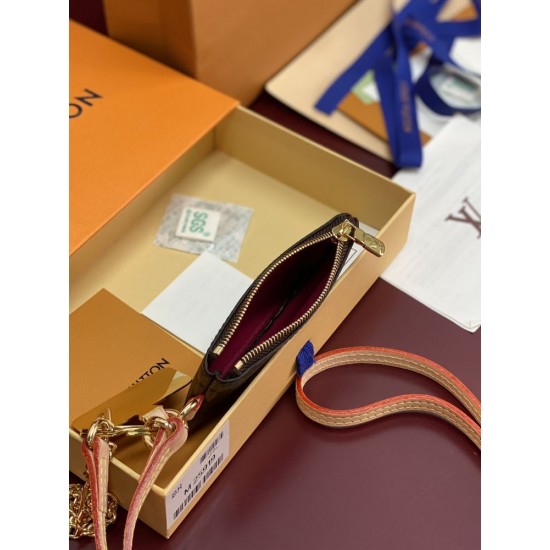 ルイヴィトン モノグラム グレース・コディントン 猫柄 スマホポーチ チャーム コインケース M25919