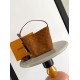 ルイヴィトン レディース スエード モノグラム オール イン BB パドロック付き 2WAY バケットバッグ ハンドバッグ キャメル M29834