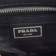 プラダ メンズ Re-Nylon サフィアーノレザー トライアングルロゴ 縦型 ショルダーバッグ メッセンジャーバッグ ブラック 175代工 男女兼用