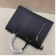 プラダ メンズ ウェーブ型押しレザー 本革 ダイヤルロック 2WAY ブリーフケース ビジネスバッグ 書類かばん ブラック 男女兼用