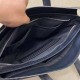 プラダ メンズ スムースカーフレザー 本革 ダイヤルロック 2WAY ブリーフケース ビジネスバッグ 書類かばん ブラック 男女兼用