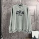 AMIRI 2026秋冬新作 スノーウォッシュ カレッジロゴ クルーネックスウェットシャツ トレーナー 男女兼用 メンズ レディース