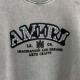 AMIRI 2026秋冬新作 スノーウォッシュ カレッジロゴ クルーネックスウェットシャツ トレーナー 男女兼用 メンズ レディース