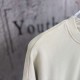 AMIRI 2026秋冬新作 スノーウォッシュ カレッジロゴ クルーネックスウェットシャツ 杏色 男女兼用 メンズ レディース