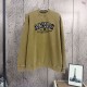 AMIRI 2026秋冬新作 スノーウォッシュ カレッジロゴ クルーネックスウェットシャツ 岩石灰 男女兼用 メンズ レディース