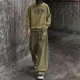 AMIRI 2026秋冬新作 スノーウォッシュ カレッジロゴ クルーネックスウェットシャツ 岩石灰 男女兼用 メンズ レディース