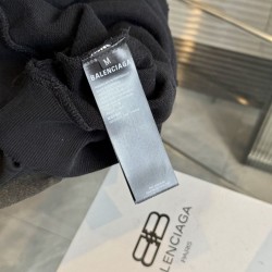 バレンシアガ 26FW パリ エッフェル塔 ヴィンテージ ダメージ フーディ オーバーサイズ パーカー メンズ レディース