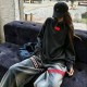 BALENCIAGA 2026秋冬新作 スノーウォッシュ テープディテール クルーネックスウェットシャツ 男女兼用 メンズ レディース