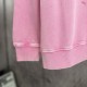 BALENCIAGA 2026秋冬新作 スノーウォッシュ テープディテール クルーネックスウェットシャツ 粉色 男女兼用 メンズ レディース