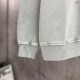 BALENCIAGA 2026秋冬新作 スノーウォッシュ テープディテール クルーネックスウェットシャツ 浅灰色 男女兼用 メンズ レディース