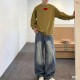 BALENCIAGA 2026秋冬新作 スノーウォッシュ テープディテール クルーネックスウェットシャツ 岩石灰 男女兼用 メンズ レディース