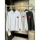バレンシアガ 26FW レッド テープ ロゴ ヴィンテージ ダメージ フーディ オーバーサイズ パーカー メンズ レディース