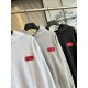 バレンシアガ 26FW レッド テープ ロゴ ヴィンテージ ダメージ フーディ オーバーサイズ パーカー メンズ レディース