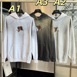 バレンシアガ 26FW パスポート スタンプ ロゴ ヴィンテージ ダメージ フーディ オーバーサイズ パーカー メンズ レディース