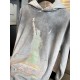 バレンシアガ 26FW 自由の女神 パリ ヴィンテージ ダメージ フーディ オーバーサイズ パーカー メンズ レディース