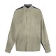 バレンシアガ 25FW カラーブロック パッチワーク ワークジャケット シャツジャケット ペイント加工 メンズ レディース