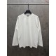 クロムハーツ 26SS/AW 中空3D立体刺繍 直噴グラデーション ロングTシャツ カットソー 6609 白 黒 メンズ レディース