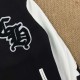 クロムハーツ 2024SS ランウェイモデル 荔枝纹皮 レザー切替 スタジャン ブルゾン TM1266 黒 メンズ レディース