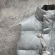 ディオール 総柄オブリーク ロゴ ロック金具 中綿ベスト ダウンベスト シルバー メンズ レディース
