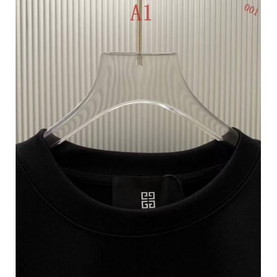 ジバンシー ロゴプリント クルーネック 長袖スウェットシャツ Tシャツ オフホワイト ブラック メンズ レディース